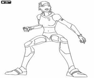 Kernor, Galactic football player coloring page