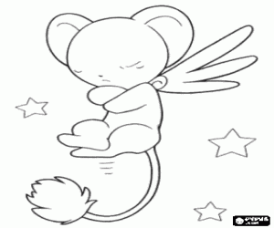Kero, Sakura character coloring page