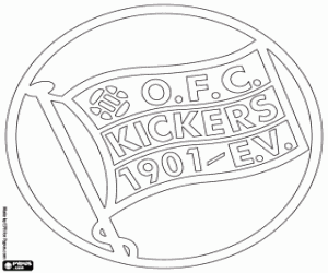 Kickers Offenbach emblem coloring page