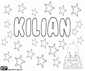 Kilian, name for boy coloring page