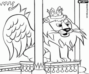 The King of the toys's island coloring page