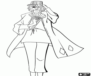 Kisuke Urahara, a Shinigami coloring page