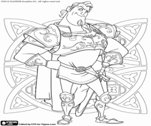 The Knight Sir Clorex coloring page