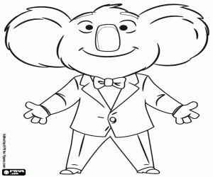 The koala Buster Moon coloring page