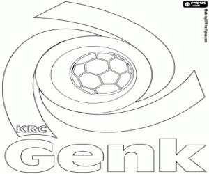 KRC Genk logo coloring page