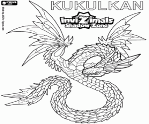 Kukulkan, Invizimals Shadow Zone coloring page