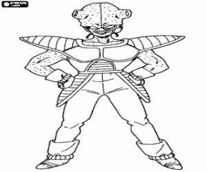 Kwi, a Dragonball character coloring page