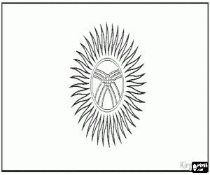Kyrgyzstan flag coloring page