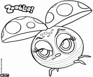 Ladybug, zooble from Petal Point coloring page