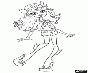 Lagoona Blue from Monster High coloring page