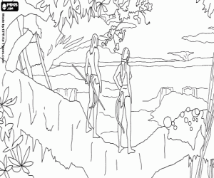 Landscape of Pandora, Avatar coloring page