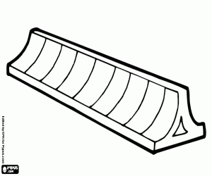 A lane separator coloring page