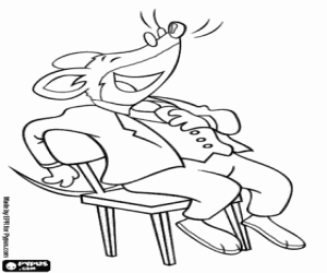 The laughter of Geronimo Stilton coloring page