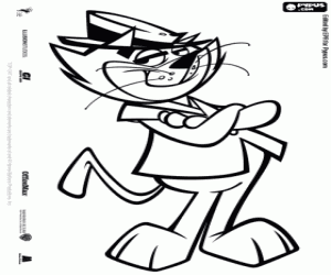 The leader of the cats, Top Cat coloring page