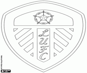 Leeds United logo coloring page
