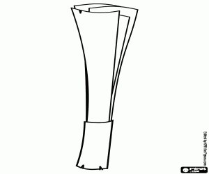 A leek, a cultivated plant coloring page