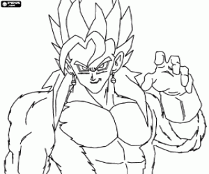 Legendary Warrior, Dragon Ball Z coloring page