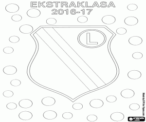 Legia, Ekstraklasa 2017 champion  coloring page