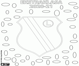 Legia Warsaw, 2020-2021 champion coloring page