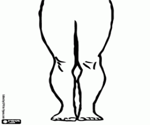 The legs of a human body coloring page