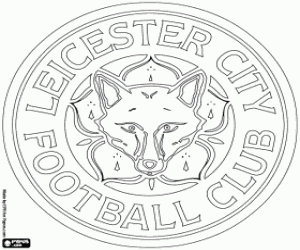 Leicester City emblem coloring page