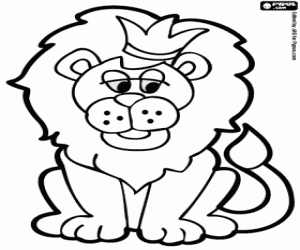 Leo, a sign of zodiac coloring page
