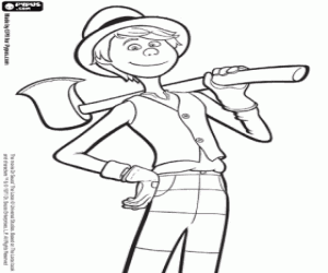 Once-Ler with the axe, Lorax coloring page
