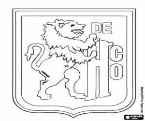 León de Huánuco badge coloring page