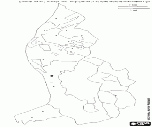 Liechtenstein map coloring page