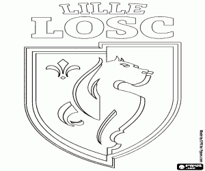 Lille LOSC emblem coloring page