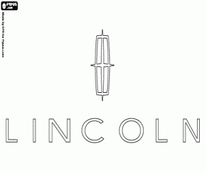 Lincoln Motor Company logo coloring page