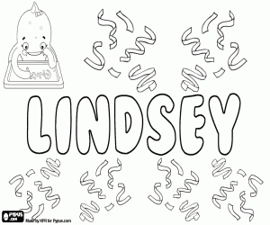 Lindsey, variant of Lindsay coloring page