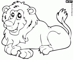 Lion coloring page
