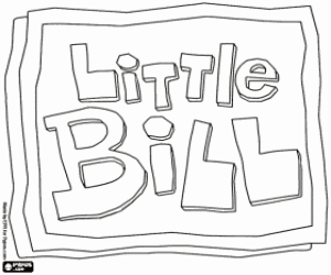 Little Bill logo coloring page