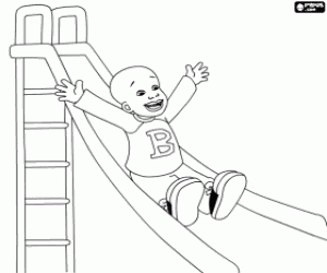 Little Bill at the playground coloring page