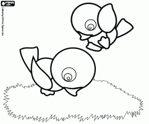 Little birds in the Bethlehem stable coloring page