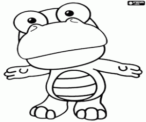 The little dinosaur Crong coloring page