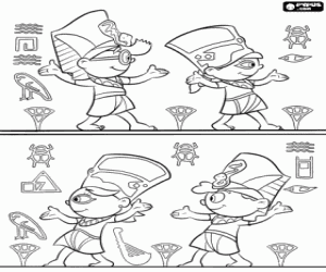 Little Einsteins in Egypt coloring page