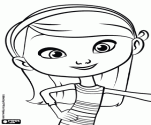 The little girl Penny Peterson coloring page