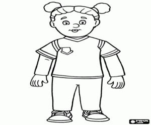 The little Mandy Flood coloring page