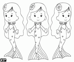 The little mermaid Chloe coloring page