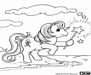 The little pony Magic Star coloring page