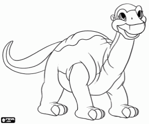 Littlefoot coloring page