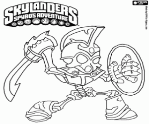The living dead Skylander Chop Chop coloring page