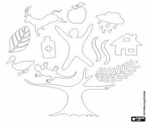Logo of 2011 Year of forests coloring page