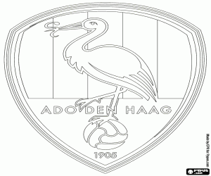 Logo of ADO Den Haag coloring page