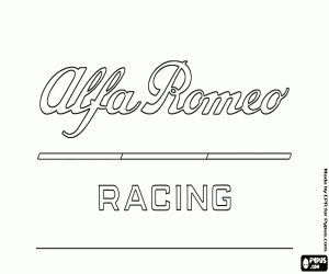 Logo of Alfa Romeo Racing coloring page