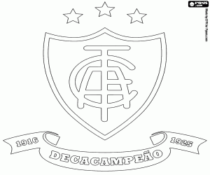 Logo of America Mineiro coloring page