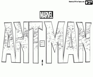 The logo of Ant-Man coloring page