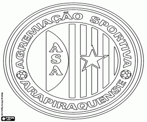 Logo of ASA de Arapiraca coloring page